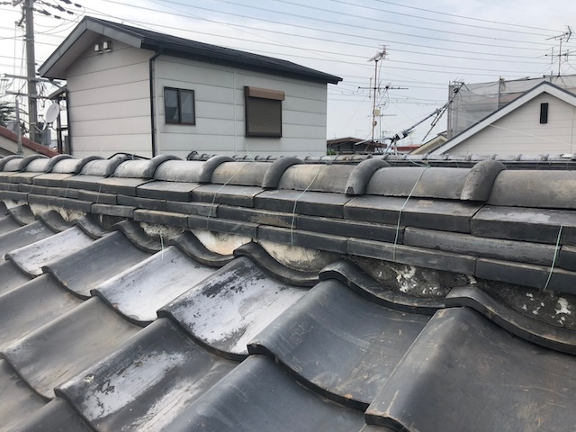 漆喰の経年劣化